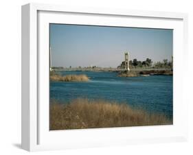 The River Euphrates at Deir Ez-Zur, Syria, Middle East-S Friberg-Framed Photographic Print