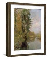 The River Frome, Morton nr Dorchester, 1901-Frederick William Newton Whitehead-Framed Giclee Print