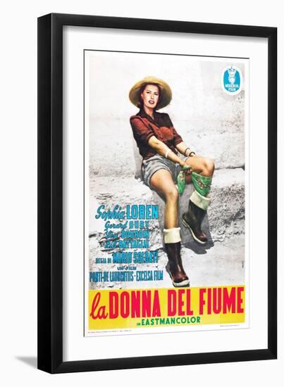 The River Girl 1955 (La Donna Del Fiume)-null-Framed Giclee Print