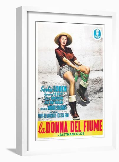 The River Girl 1955 (La Donna Del Fiume)-null-Framed Giclee Print