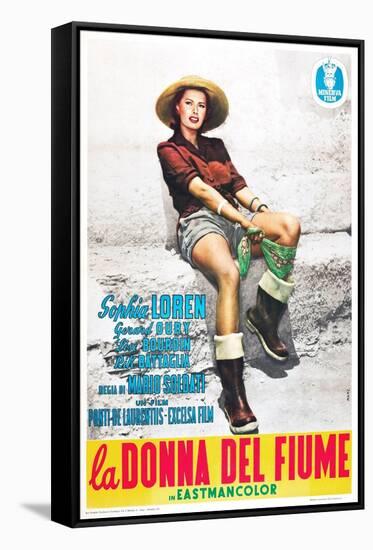 The River Girl 1955 (La Donna Del Fiume)-null-Framed Stretched Canvas