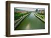 The river Ibaizabal, located on the North Coast of Spain in the Basque region.-null-Framed Photographic Print