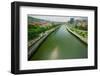 The river Ibaizabal, located on the North Coast of Spain in the Basque region.-null-Framed Photographic Print