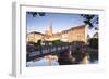 The River Ill and La Petite France, Strasbourg, Bas-Rhin, Alsace, France, Europe-Julian Elliott-Framed Photographic Print