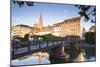 The River Ill and La Petite France, Strasbourg, Bas-Rhin, Alsace, France, Europe-Julian Elliott-Mounted Photographic Print