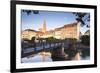 The River Ill and La Petite France, Strasbourg, Bas-Rhin, Alsace, France, Europe-Julian Elliott-Framed Photographic Print