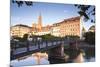 The River Ill and La Petite France, Strasbourg, Bas-Rhin, Alsace, France, Europe-Julian Elliott-Mounted Photographic Print