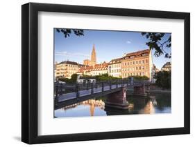 The River Ill and La Petite France, Strasbourg, Bas-Rhin, Alsace, France, Europe-Julian Elliott-Framed Photographic Print