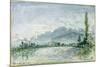 The River Isere at Grenoble, 1877-Johan-Barthold Jongkind-Mounted Giclee Print