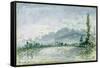 The River Isere at Grenoble, 1877-Johan-Barthold Jongkind-Framed Stretched Canvas