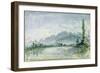 The River Isere at Grenoble, 1877-Johan-Barthold Jongkind-Framed Giclee Print