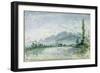 The River Isere at Grenoble, 1877-Johan-Barthold Jongkind-Framed Giclee Print