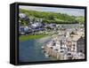 The River Looe at Looe in Cornwall, England, United Kingdom, Europe-David Clapp-Framed Stretched Canvas
