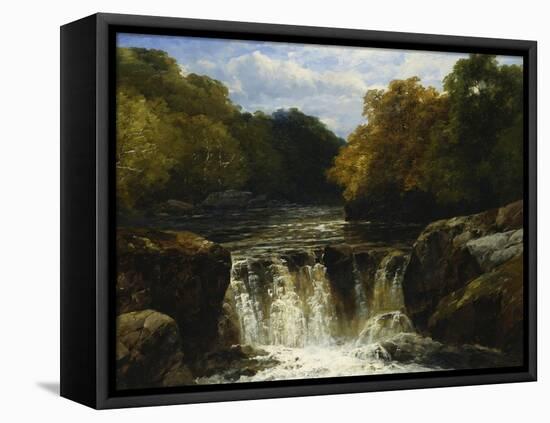 The River Lynn, Devon-John Brandon Smith-Framed Stretched Canvas