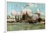 The River Mersey, from the Series 'Western Gateway to the Empire', 1928-Charles Edward Dixon-Framed Giclee Print