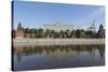 The River Moskva with the Kremlin, Moscow, Russia, Europe-Martin Child-Stretched Canvas