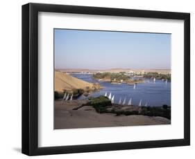 The River Nile, Including Kitcheners and Elephantine Island, Aswan, Egypt, North Africa, Africa-Philip Craven-Framed Photographic Print