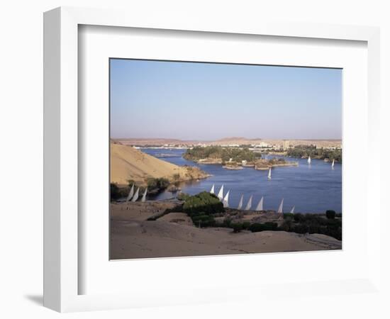 The River Nile, Including Kitcheners and Elephantine Island, Aswan, Egypt, North Africa, Africa-Philip Craven-Framed Photographic Print