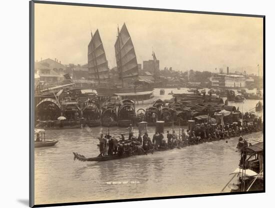 The River of Pearls in Canton (China)-null-Mounted Photographic Print