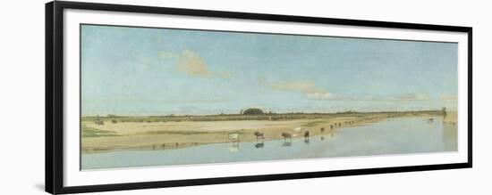 The River Ofanto-Giuseppe De Nittis-Framed Premium Giclee Print
