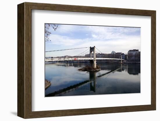 The River Rhone, Lyon, Rhone-Alpes, France, Europe-Oliviero-Framed Photographic Print