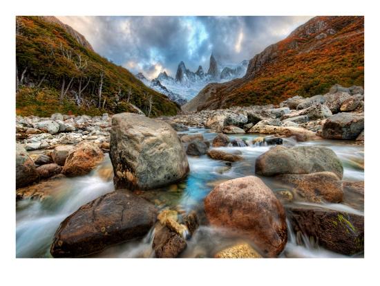 The River Runs Through the Andes-Trey Ratcliff-Stretched Canvas