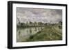 The River's Edge-Camille Pissarro-Framed Giclee Print