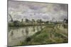 The River's Edge-Camille Pissarro-Mounted Giclee Print