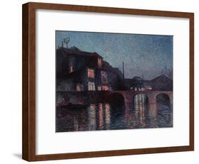 The River Sambre in Charleroi, 1896-Maximilien Luce-Framed Giclee Print