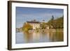 The River Sarthe and the Abbey at Solesmes, Sarthe, Pays De La Loire, France, Europe-Julian Elliott-Framed Photographic Print