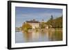 The River Sarthe and the Abbey at Solesmes, Sarthe, Pays De La Loire, France, Europe-Julian Elliott-Framed Photographic Print