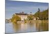 The River Sarthe and the Abbey at Solesmes, Sarthe, Pays De La Loire, France, Europe-Julian Elliott-Mounted Photographic Print