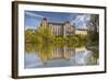 The River Sarthe and the Abbey at Solesmes, Sarthe, Pays De La Loire, France, Europe-Julian Elliott-Framed Photographic Print