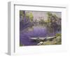 The River Seine at Mantes-Paul Mathieu-Framed Premium Giclee Print