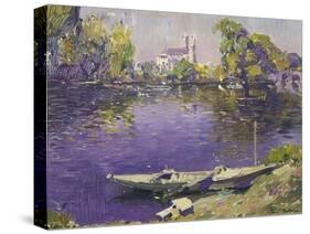 The River Seine at Mantes-Paul Mathieu-Stretched Canvas
