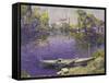 The River Seine at Mantes-Paul Mathieu-Framed Stretched Canvas