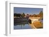 The River Serein in the Village of Noyers-Sur-Serein, Yonne, Burgundy, France, Europe-Julian Elliott-Framed Photographic Print