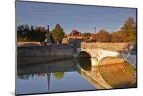 The River Serein in the Village of Noyers-Sur-Serein, Yonne, Burgundy, France, Europe-Julian Elliott-Mounted Photographic Print