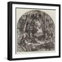 The River Side-Myles Birket Foster-Framed Giclee Print