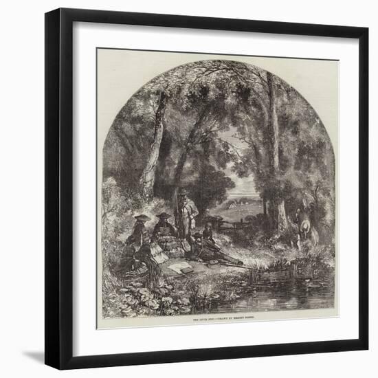 The River Side-Myles Birket Foster-Framed Giclee Print