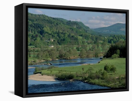 The River Tay Three Miles North of Dunkeld, Tayside, Scotland, United Kingdom-Adam Woolfitt-Framed Stretched Canvas