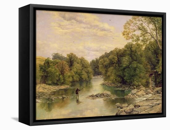 The River Tees at Rokeby, Yorkshire, C.1860-Thomas Creswick-Framed Stretched Canvas
