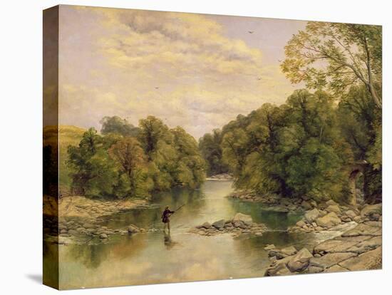 The River Tees at Rokeby, Yorkshire, C.1860-Thomas Creswick-Stretched Canvas