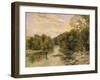 The River Tees at Rokeby, Yorkshire, C.1860-Thomas Creswick-Framed Giclee Print