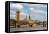 The River Thames and London Cityscape, England,Uk-Dutourdumonde-Framed Stretched Canvas