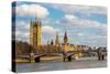 The River Thames and London Cityscape, England,Uk-Dutourdumonde-Stretched Canvas