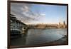 The River Thames and St. Paul's Cathedral Looking North from the South Bank, London, England-Howard Kingsnorth-Framed Photographic Print