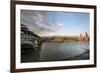 The River Thames and St. Paul's Cathedral Looking North from the South Bank, London, England-Howard Kingsnorth-Framed Photographic Print