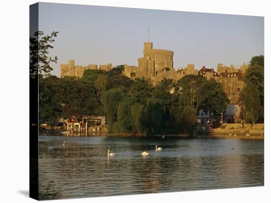 The River Thames and Windsor Castle, Windsor, Berkshire, England, UK, Europe-Charles Bowman-Stretched Canvas