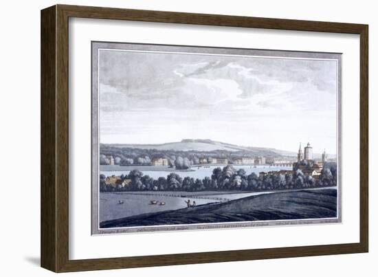 The River Thames at Battersea, London, 1795-Joseph Constantine Stadler-Framed Giclee Print